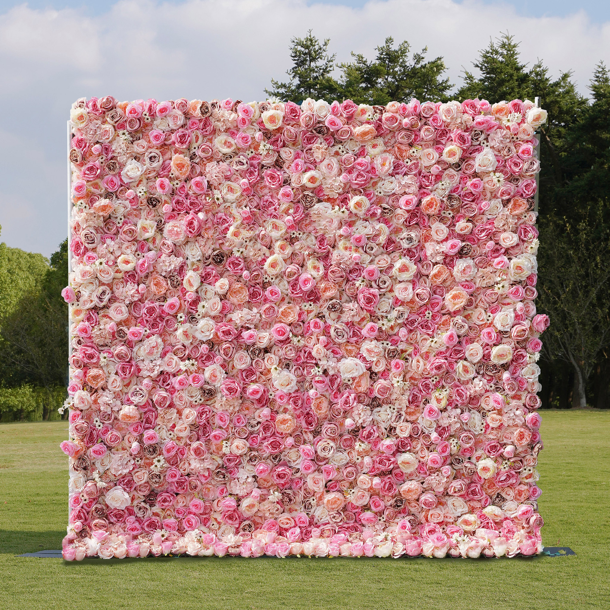 Pink Flower Wall